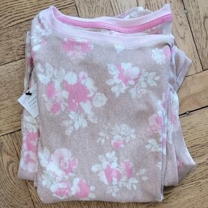 CUDDL DUDS/Floral Pajama Set/Long Sleeves/M